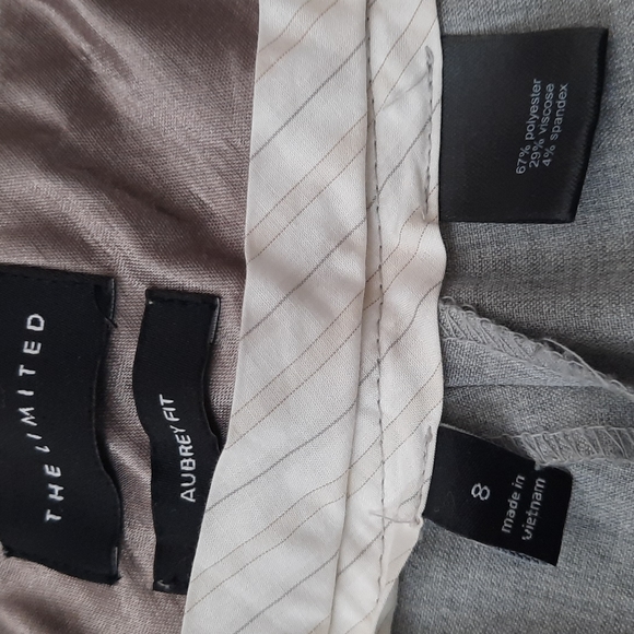 The Limited Aubrey Fit Trouser Pants Size 8 Gray Office Career LIKE NEW! - Picture 6 of 11
